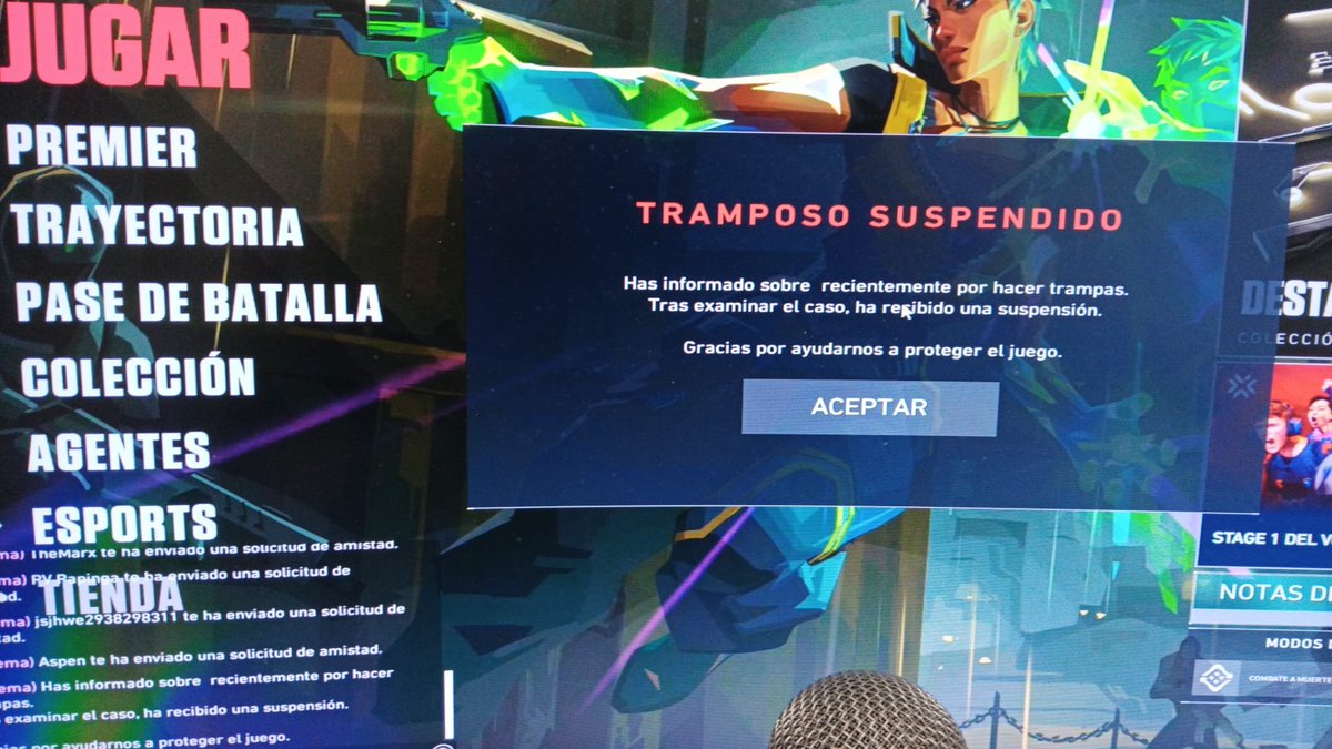 lukah- (@lukah345) on Twitter photo Lo de que nos toque un cheto haciendo spam de su discord de cheto a 2 partidas de que vaya a llegar a inmortal, os tireis 5 dias para banearlo con 8 partidas diarias haciendose 30/40 kills y encima no devolvais lo puntos que es? <a href="/riotgames/">Riot Games</a> <a href="/VALORANTes/">VALORANT</a> <a href="/RiotSupportES/">RiotSupportES</a> <a href="/RiotSupport/">Riot Games Support</a> Lo de que nos toque un cheto haciendo spam de su discord de cheto a 2 partidas de que vaya a llegar a inmortal, os tireis 5 dias para banearlo con 8 partidas diarias haciendose 30/40 kills y encima no devolvais lo puntos que es? <a href="/riotgames/">Riot Games</a> <a href="/VALORANTes/">VALORANT</a> <a href="/RiotSupportES/">RiotSupportES</a> <a href="/RiotSupport/">Riot Games Support</a>