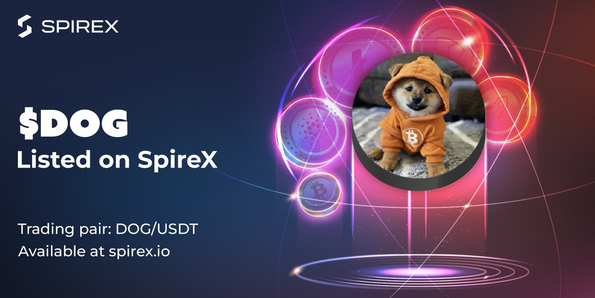 SpireX (@spirex_official) on Twitter photo SpireX Exchange listing: <a href="/LeonidasNFT/">Leonidas π§‘ $DOG</a> βοΈ
π° Trading pair: $DOG/USDT
Trade now with the lowest fees on the market at spirex.io SpireX Exchange listing: <a href="/LeonidasNFT/">Leonidas π§‘ $DOG</a> βοΈ
π° Trading pair: $DOG/USDT
Trade now with the lowest fees on the market at spirex.io
