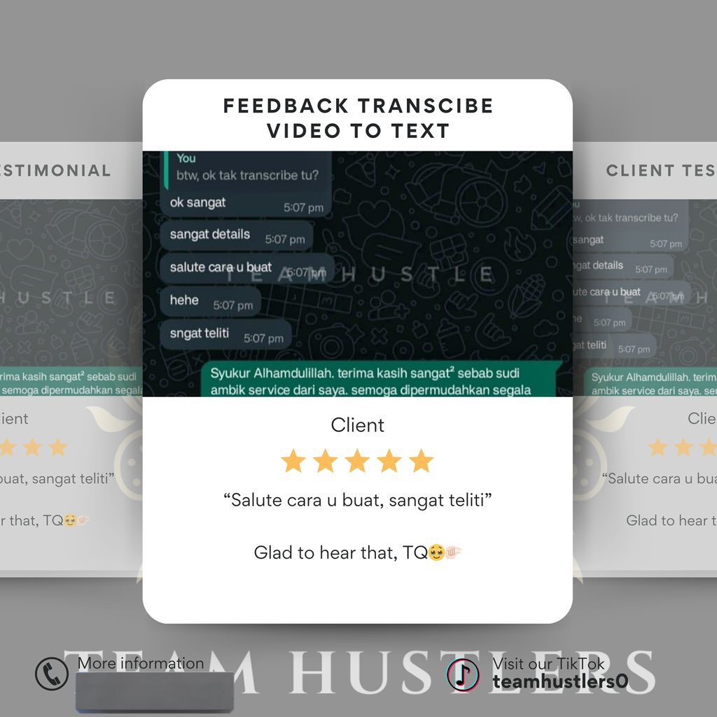 rabbaniahmad_'s tweet photo. 🚀 Hasil kerja dari @TeamHustlers0 memang berbaloi!

Follow &amp; DM if you need help with assignments, resumes, or any typing work.

Let’s get it done, together. 💪

RT &amp; support hustle culture! https://t.co/zAJ8FMVYrG
