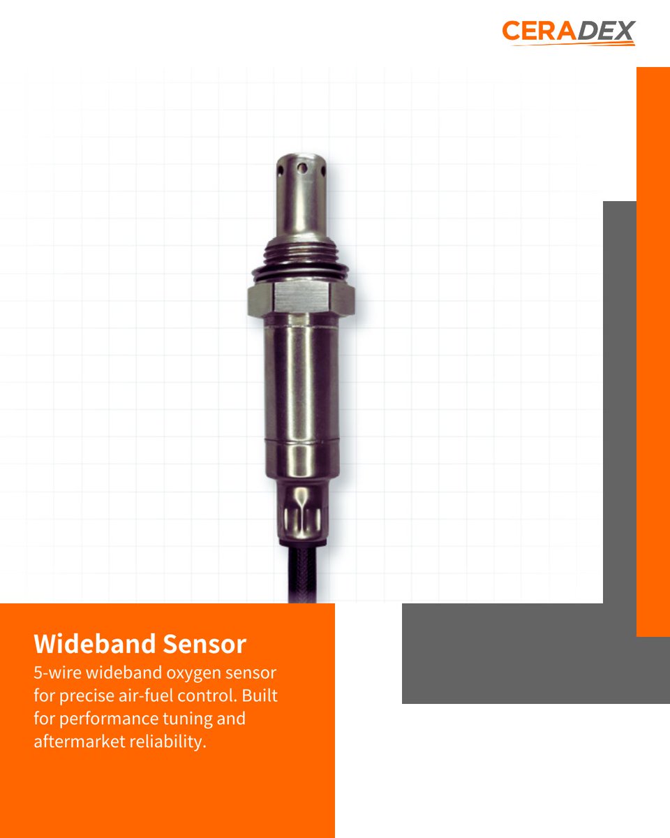 Ceradex_Sensor's tweet image. ⚙️ Fine-tuned control for modern engines
Ceradex 5-wire wideband oxygen sensors offer precision AFR monitoring for aftermarket upgrades.
#360MOBILITYMegaShows #TaipeiAMPA #EMobilityTaiwan#AutotronicsTaipei#WidebandSensor #ECUcontrol
🔗 ceradex-sensor.com
