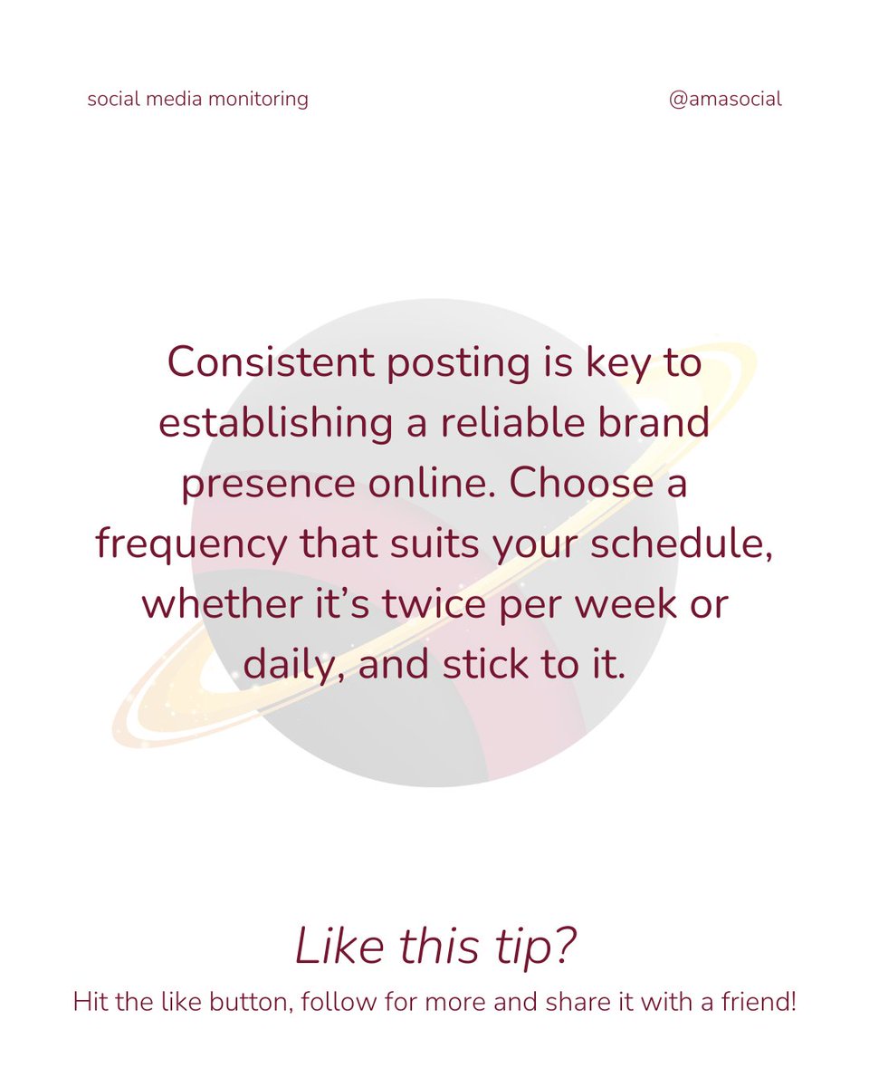 Posting more frequently can improve your social media performance, but have you ever thought about posting more consistently?
#SocialMediaTip #SocialMediaManager #SocialMedia