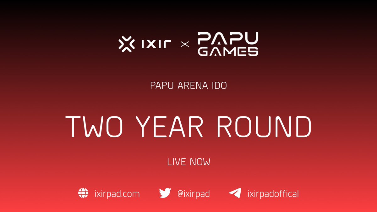 ixirpad's tweet photo. 🔥  @PapuNextGen  TWO YEAR ROUND IS LIVE NOW 🔥

👉 Buy on IxirPad: https://t.co/lhoj4MU0u8

📍Time Details
⏰Time: 
29 April 08:00 UTC 
29 April 12:00 UTC

IDO Detail: https://t.co/m4HxvVcK2q https://t.co/Fwr2p7LLSq