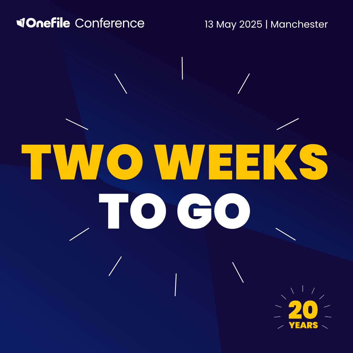 OnefileUK's tweet photo. Just 2 weeks to go until the #OneFileConference! ⏳

What’s coming your way:
🔹 Inspiring customer stories
🔹 The latest in edtech innovation
🔹 A deep dive into learner-first approaches
🔹 Practical support for FE, HE, and training providers

Don’t miss it! | #OneFileConf25 https://t.co/QLDmmhcjoX