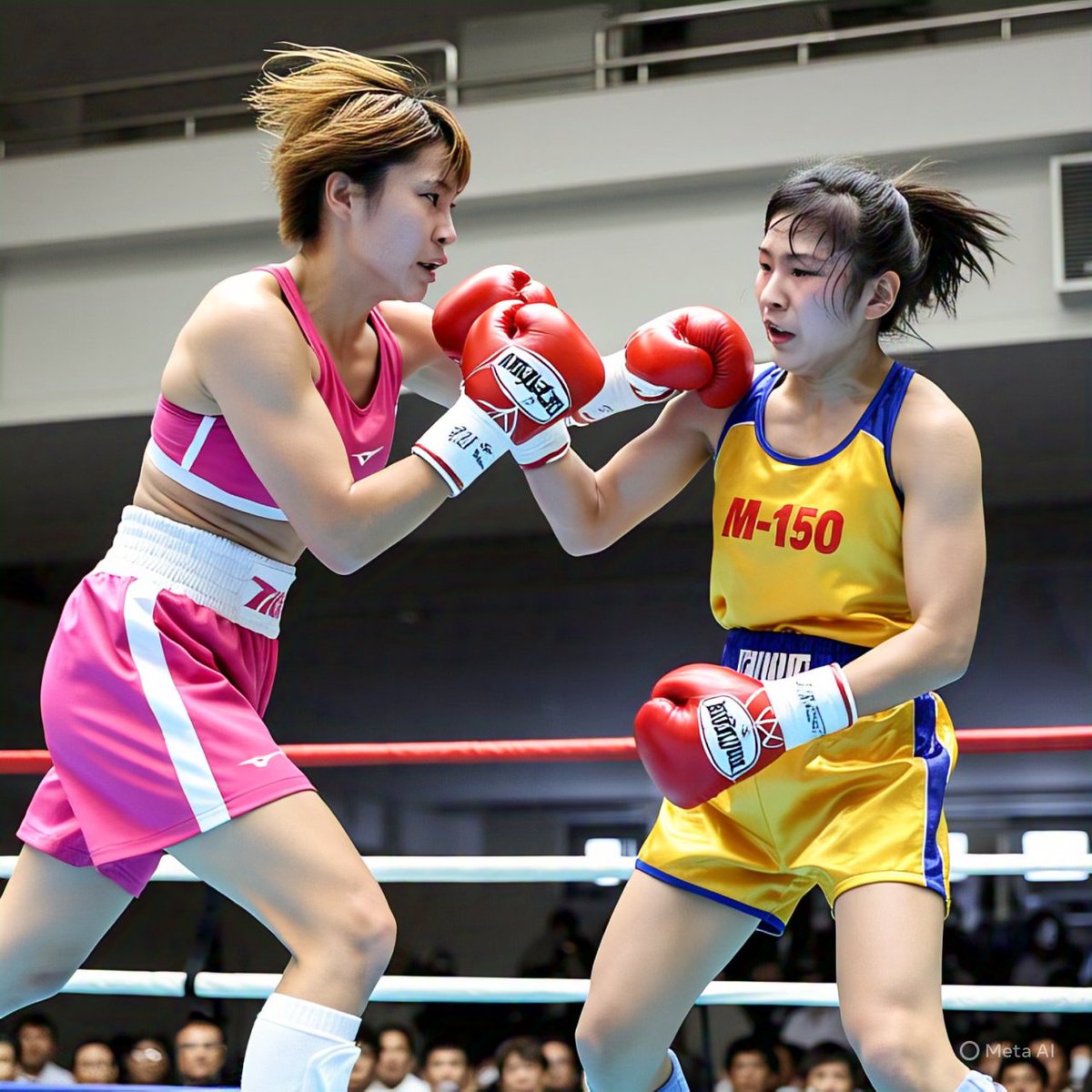 女子ボクシング #AI #MetaAi 日本対タイの女子ボクシング 🇯🇵 VS 🇹🇭