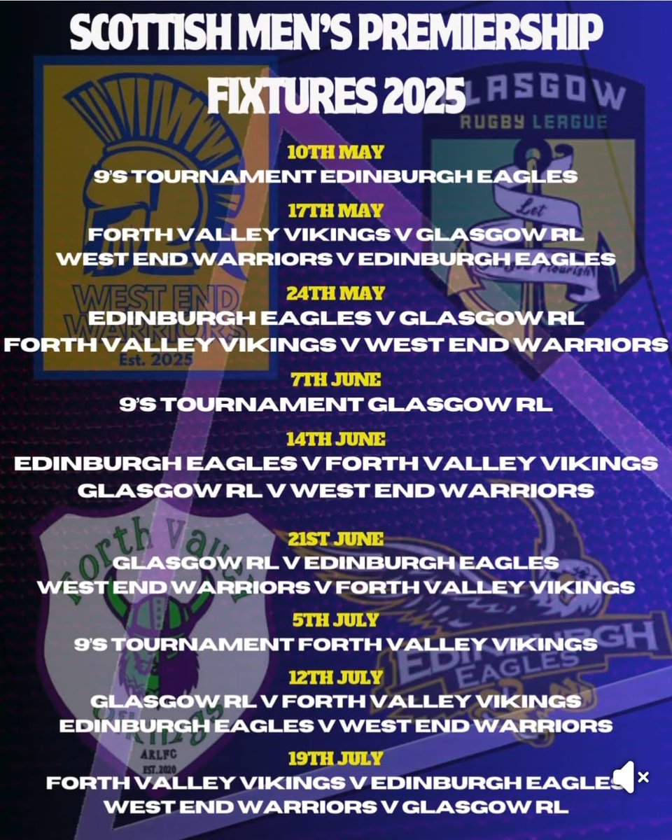 European Rugby League (@eurorugbyleague) on Twitter photo 🏴 Scotland Domestic Competition Increases
A 4th team will play in <a href="/scotlandrl/">Scotland Rugby League 🏴</a>'s domestic competition in 2025 with West End Warriors joining the fold as fixtures are announced!
📰bit.ly/3EExa5K
#EuroRugbyLeague 🏴 Scotland Domestic Competition Increases
A 4th team will play in <a href="/scotlandrl/">Scotland Rugby League 🏴</a>'s domestic competition in 2025 with West End Warriors joining the fold as fixtures are announced!
📰bit.ly/3EExa5K
#EuroRugbyLeague
