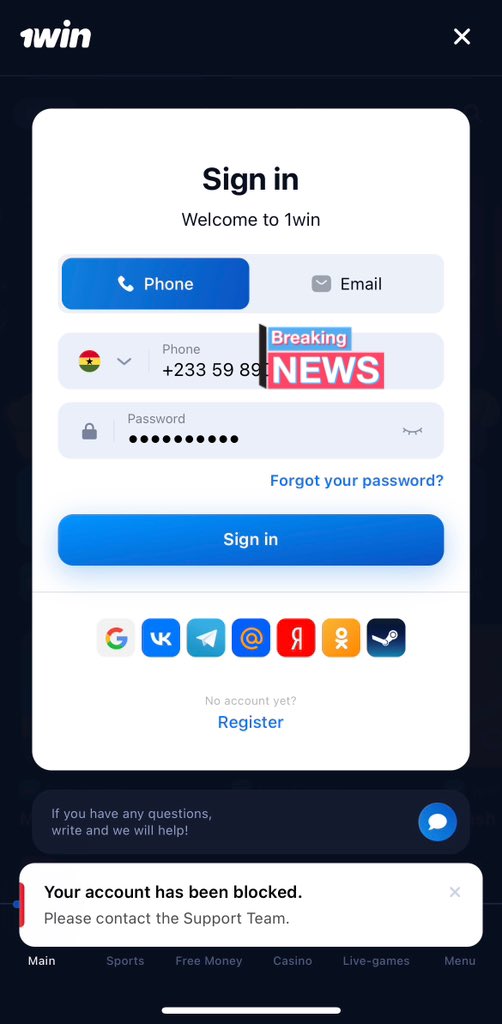 HensenAnponsa's tweet photo. @1win Why you guys want to take my money 
I won a game yesterday after I try to withdraw it you have blocked my account with no reason https://t.co/7vNJ8wObxz