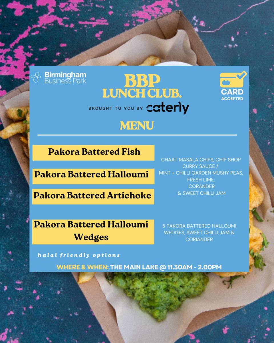 Entering May with crowd favs @theenglishindian1 😎

They’ll be serving their delicious Indian fish &amp; chips 11:30-2pm THIS THURSDAY 👏🏼