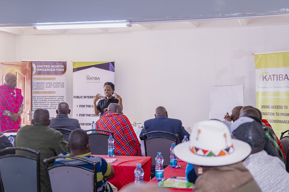 UnitedSamburu's tweet photo. Together with @katibainstitute we are hosting Samburu Council of Elders who plays a crucial role in maintaining cultural integrity, promoting peace, and facilitating community development within the Samburu community in enhancing public participation & Justice.
#IDeserveToKnow https://t.co/QPSAI39eXK