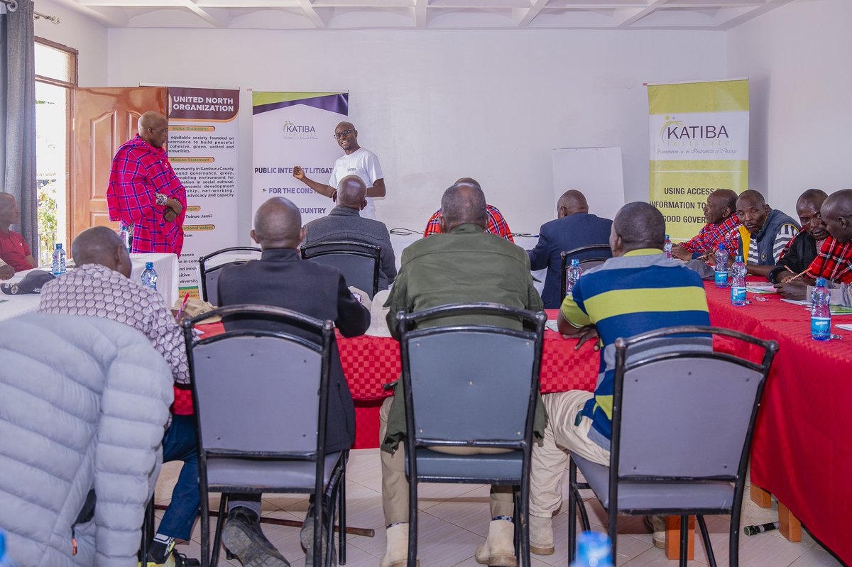 UnitedSamburu's tweet photo. Together with @katibainstitute we are hosting Samburu Council of Elders who plays a crucial role in maintaining cultural integrity, promoting peace, and facilitating community development within the Samburu community in enhancing public participation & Justice.
#IDeserveToKnow https://t.co/QPSAI39eXK