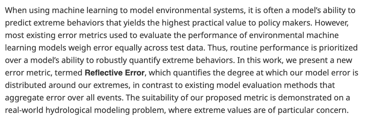 Environmental Data Science (@envdatascience) on Twitter photo Recently published!
Reflective error: a metric for assessing predictive performance at extreme events
👉 bit.ly/42JGa2R
By Robert Edwin Rouse (<a href="/Cambridge_Eng/">Engineering Dept</a>), <a href="/Henrymossmoss/">Henry Moss</a>, Scott Hosking (<a href="/turinginst/">The Alan Turing Institute</a>) , <a href="/AllanMcRobie/">AllanMcRobie</a> and <a href="/emilyshuckburgh/">Emily Shuckburgh</a>
#MachineLearning Recently published!
Reflective error: a metric for assessing predictive performance at extreme events
👉 bit.ly/42JGa2R
By Robert Edwin Rouse (<a href="/Cambridge_Eng/">Engineering Dept</a>), <a href="/Henrymossmoss/">Henry Moss</a>, Scott Hosking (<a href="/turinginst/">The Alan Turing Institute</a>) , <a href="/AllanMcRobie/">AllanMcRobie</a> and <a href="/emilyshuckburgh/">Emily Shuckburgh</a>
#MachineLearning