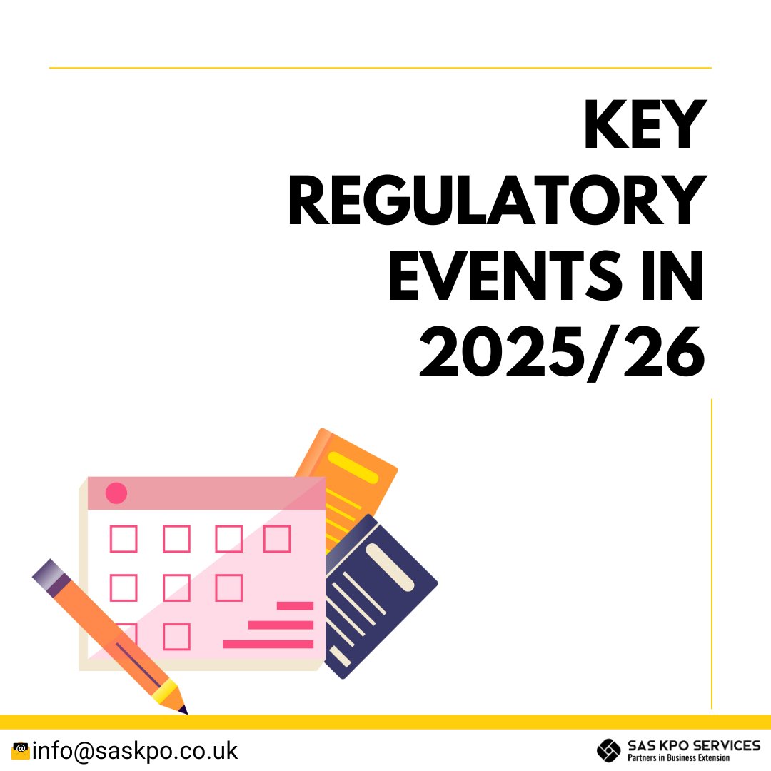 kpo_sas's tweet photo. Key Regulatory Events in 2025-26!
#tax #accountingknowledge #followus #sas #ukaccountants #ukbusinessowners #accountingandaccountants #outsourcingservices #India #uk #linkedinfam #BusinessGrowth #events #keyregulatoryevents https://t.co/mskCYgaSWY