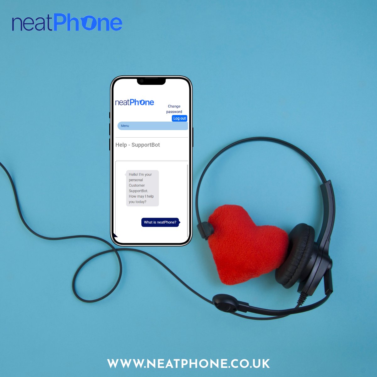 neatPhoneUK's tweet image. Need help? Just ask our chatbot 💬
Whether you’re getting started or have a quick question, our neatPhone SupportBot is here 24/7 to make life easier.

No waiting. No stress. Just support, your way -www.neatphone.co.uk.

#CustomerSupport #ChatbotHelp #StayConnected #SimpleSupport