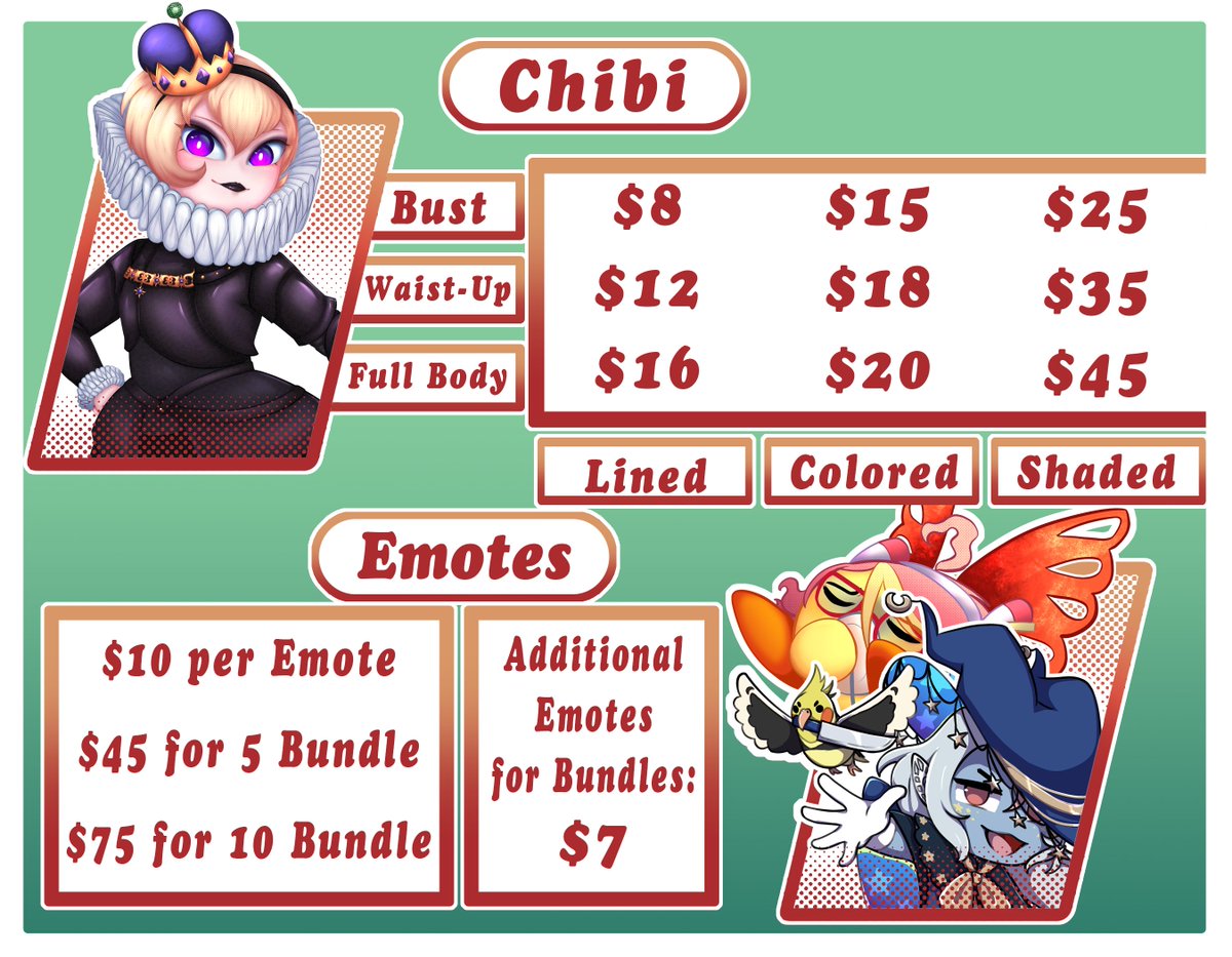 Daxtarity's tweet photo. 🩷Commission Sheet🩷

Decided it was time to update and feature some new art!

If you have any questions, my DMs are Open! so don't hesitate to ask! https://t.co/CVjO1zKhGl
