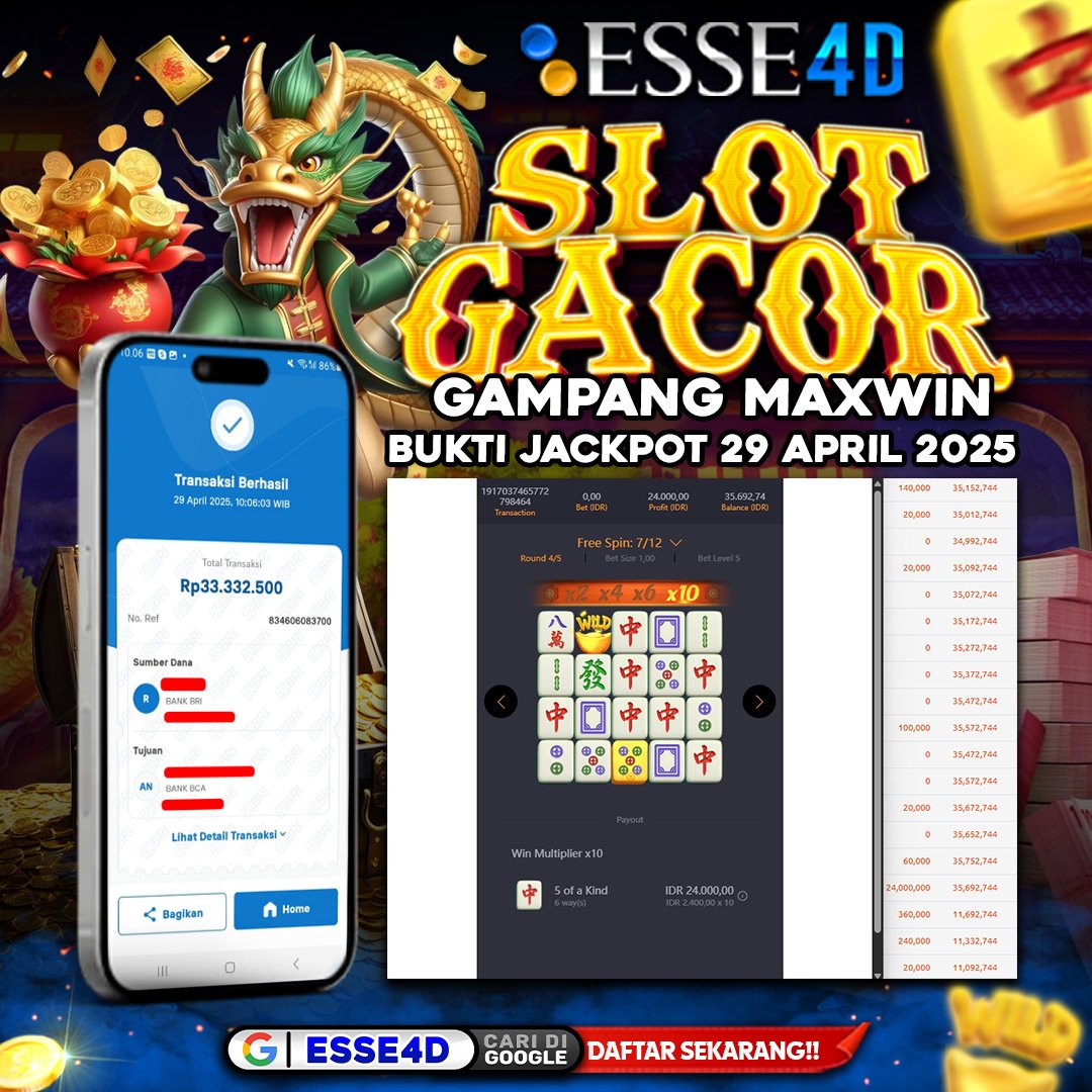 esse4d's tweet photo. Kalo kamu cari yang setia aku mundur !! 
tapi kalo kamu mau cari yang situs berkualitas dan gampang jp cuma di esse4d bosku !!

LINKDAFTAR:https://t.co/D2Sy2VMqtA

#viral #fyp #foryou #IndonesiaGelap #sorotan #semuaorang #viralindo #terbaru #hotelparadise #esse4d https://t.co/7fKxxPchCI