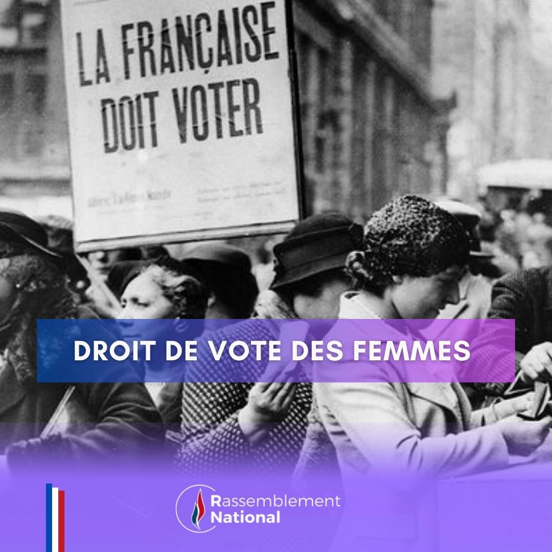 GilletJocelynRN's tweet photo. Il y a 80 ans, les femmes votaient pour la première fois en France. Un pas historique vers l’égalité, fruit de décennies de lutte. N'oublions jamais : le droit de vote est une conquête, pas un cadeau. #VoteDesFemmes #80AnsDuVoteFeminin https://t.co/CsMs5HDlZ4