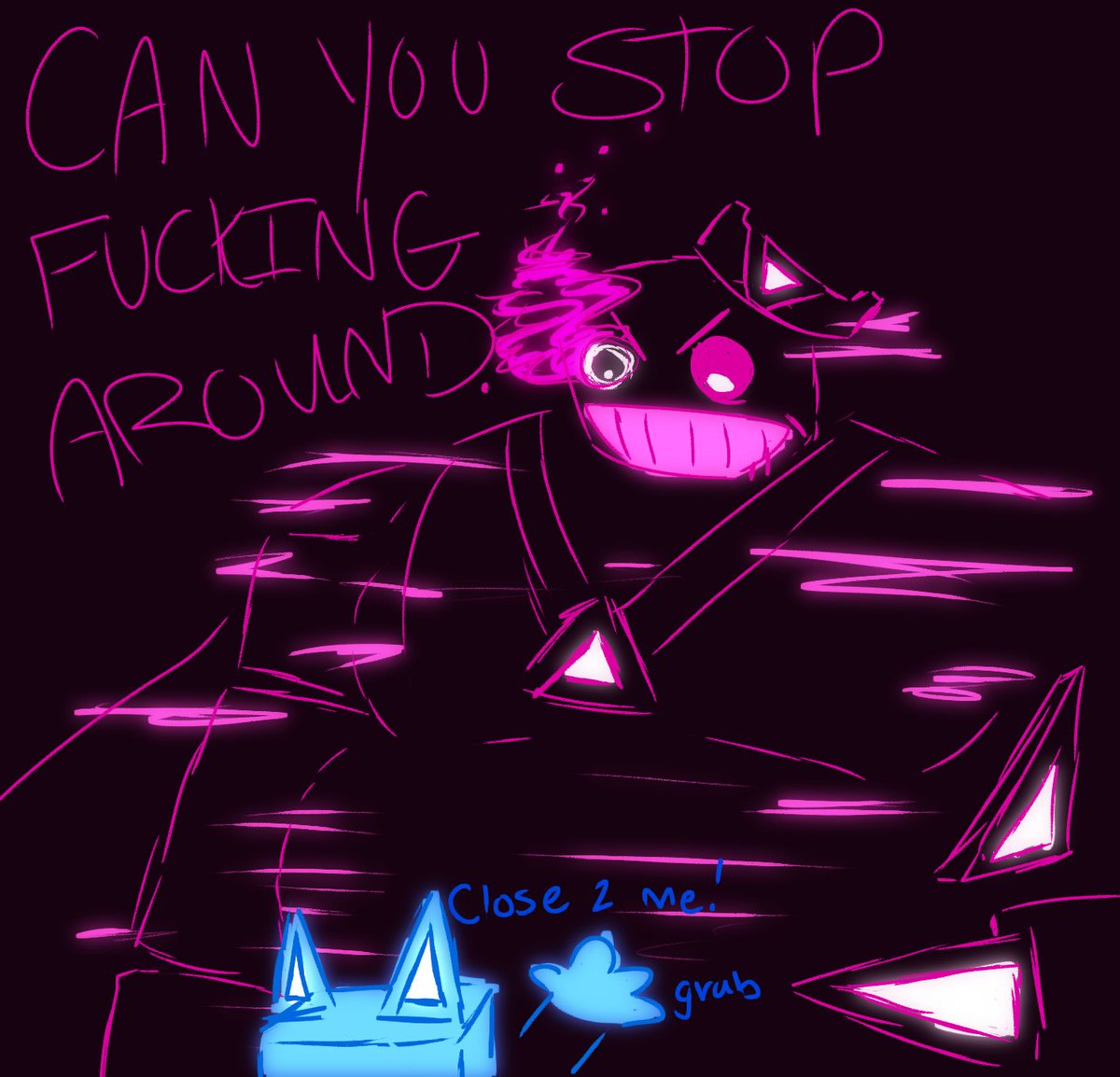Cardifat's tweet photo. #CardinalDoodles 
#ROBLOX #robloxart #robloxcharacter #robloxfanart 
#Forsaken #JustShapesAndBeats 
#fanart 

What if he killed friend Elliot How about that https://t.co/gyx5WzcOhC