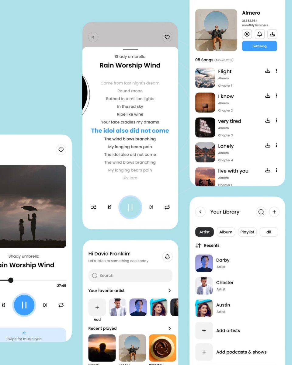 OmnistTechHub's tweet image. 🎶 Elevate your beats with #Omnist! We build top-notch music &amp;amp; entertainment apps that stream, engage &amp;amp; thrill. Let’s turn your rhythm into reality! 🎧📱

Let&apos;s Talk 👇
📞 +91-9818441791
📧 sales@omnisttechhub.com
🌐 omnisttechhub.com

#MusicAppDevelopment #EntertainmentApp