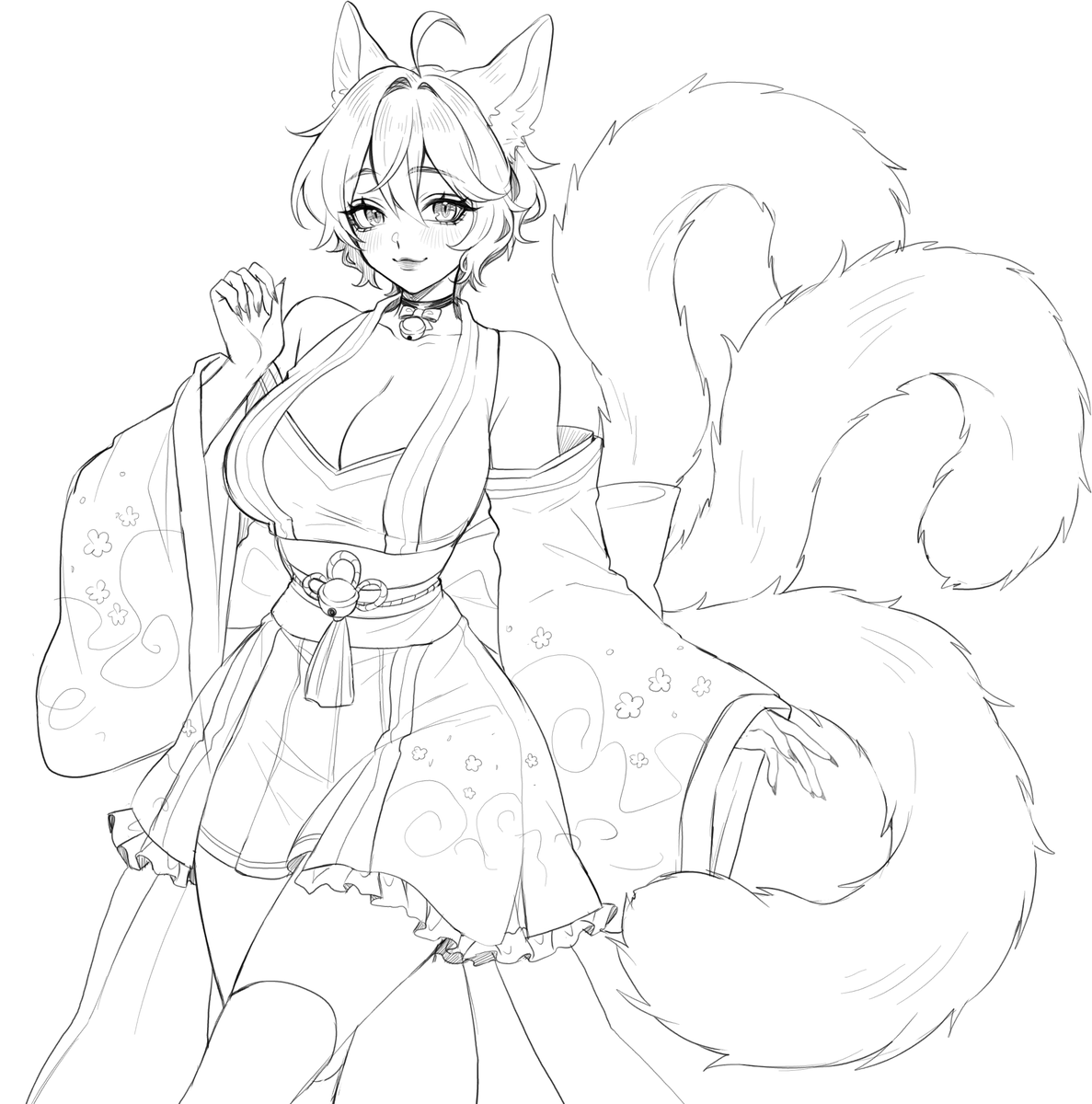 some 2023 oc youko sketches 
