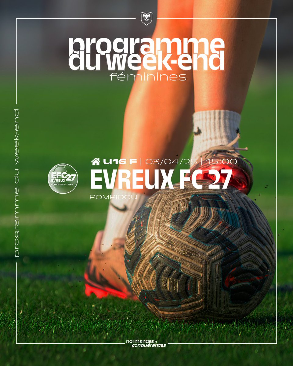 𝗟𝗲 𝗽𝗿𝗼𝗴𝗿𝗮𝗺𝗺𝗲 𝗱𝘂 𝘄𝗲𝗲𝗸-𝗲𝗻𝗱 🗞️

Seulement nos U16 sur le terrain ce week-end 👊

#SMCaen #TeamSMC