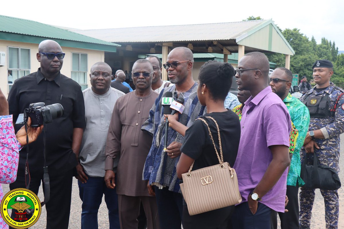hthgovgh's tweet photo. A delegation from the Parliamentary Select Committee on Health has paid a working visit to the Ho Teaching Hospital. They inspected on-going and completed projects undertaken by the hospital's IGF. The team was led by the CEO and other management members. https://t.co/HuBaM7vddg