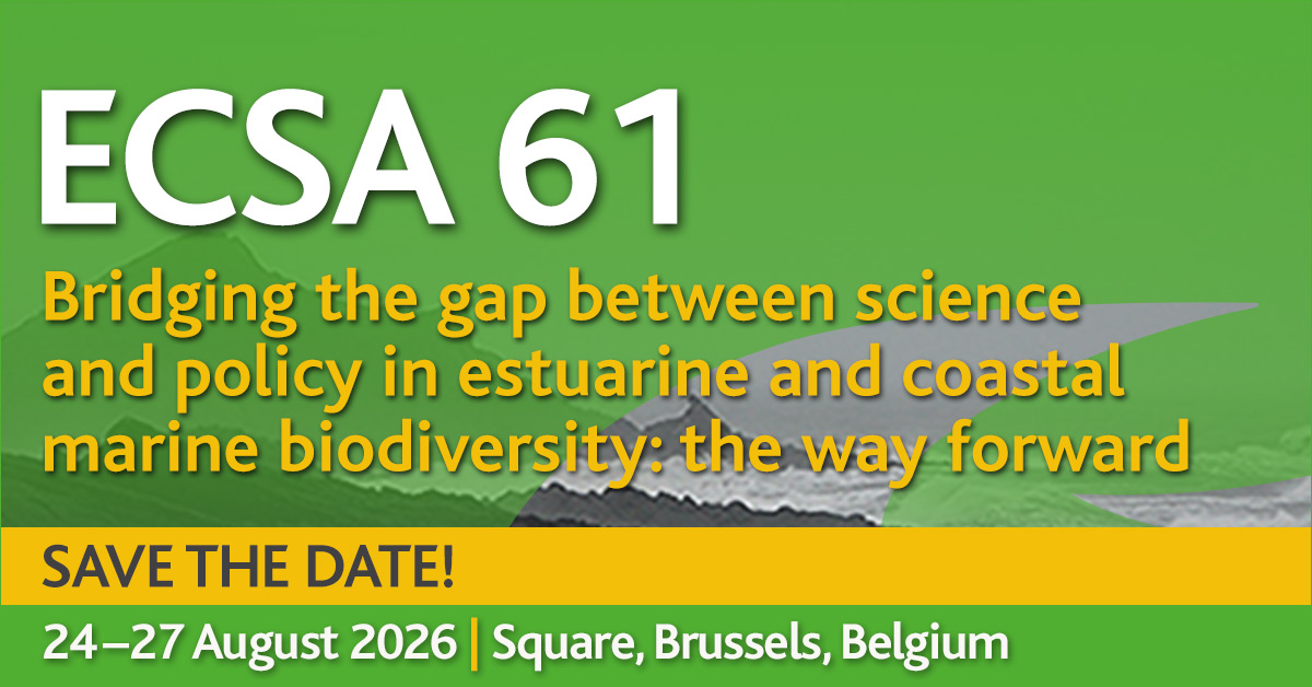 Elsevier Environment (@elsenviron) on Twitter photo Save the date! ECSA 61 Bridging the gap between science and policy in estuarine and coastal marine biodiversity: the way forward, 24-27 August 2026, Square, Brussels <a href="/AngelBorjaYerro/">Dr Angel Borja</a> <a href="/JennerjahnTim/">Tim Jennerjahn</a> <a href="/ECSAssociation/">Estuarine & Coastal Sciences Association (ECSA)</a> #ecsa61 See more information here spkl.io/6016fQASi Save the date! ECSA 61 Bridging the gap between science and policy in estuarine and coastal marine biodiversity: the way forward, 24-27 August 2026, Square, Brussels <a href="/AngelBorjaYerro/">Dr Angel Borja</a> <a href="/JennerjahnTim/">Tim Jennerjahn</a> <a href="/ECSAssociation/">Estuarine & Coastal Sciences Association (ECSA)</a> #ecsa61 See more information here spkl.io/6016fQASi