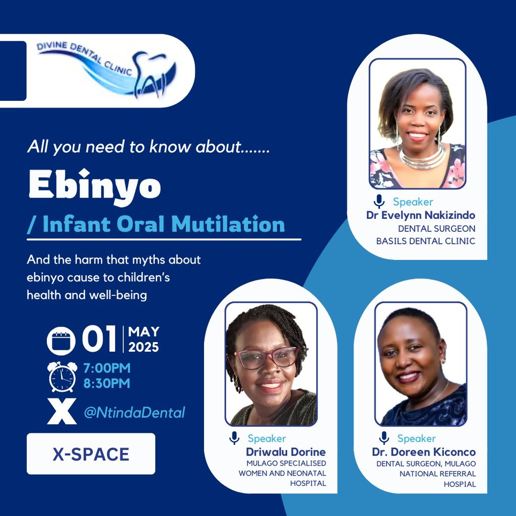 Join our panel of speakers as we discuss infant Oral mutilation,

#dental #oralhealth #children #health 

01 May 2025, 7:00PM