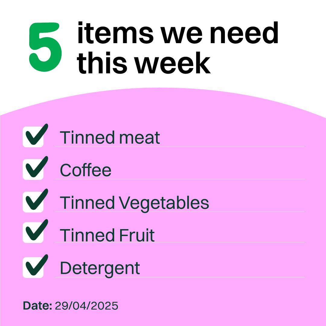 Here is our MOST NEEDED items that our warehouse is currently extremely low in.

THANK YOU for all your generous food donations.

We so appreciate it!

💚