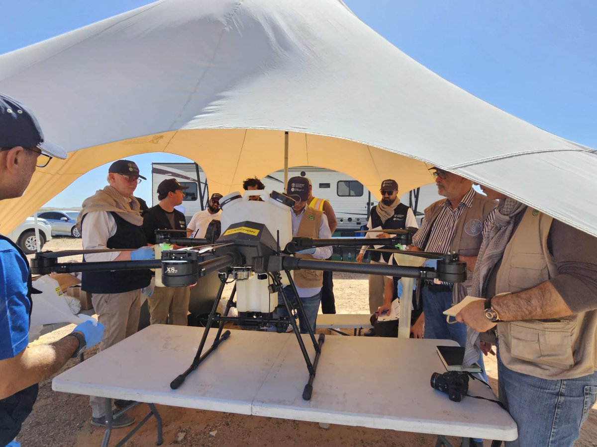 The city of Sur in the Sultanate of Oman is currently hosting (April 27th - May 1st, 2025) the second field trial to test the effectiveness of drones in controlling the desert locusts.