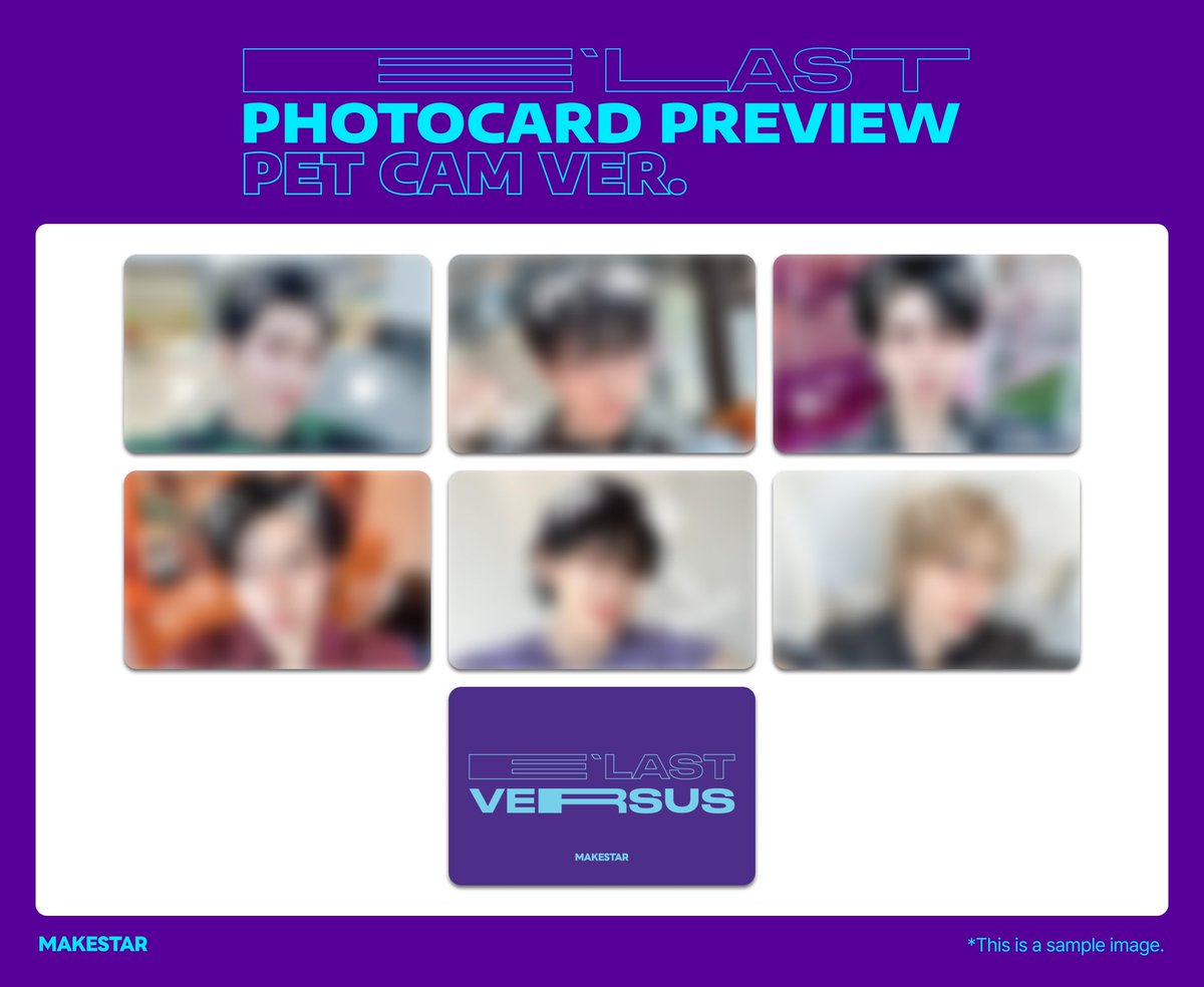 #ELAST(#엘라스트) 5th MINI ALBUM [VERSUS] PRE-ORDER MEET&amp;CALL EVENT❣️

⏰마감 D-Day⏰

✨PREVIEW✨
🩷대면 응모자 양면 포토카드 *너에게 반했어 ver.
🐶 영상통화 응모자 셀카 포토카드 *펫캠 ver.

📆~25.04.29 23:59 (KST)
🔗bit.ly/4lOQaiq