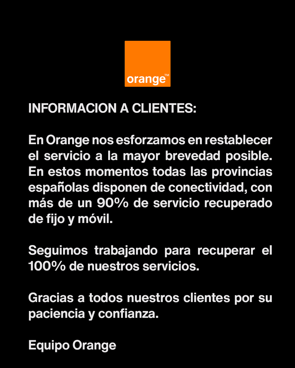 Orange España tweet media