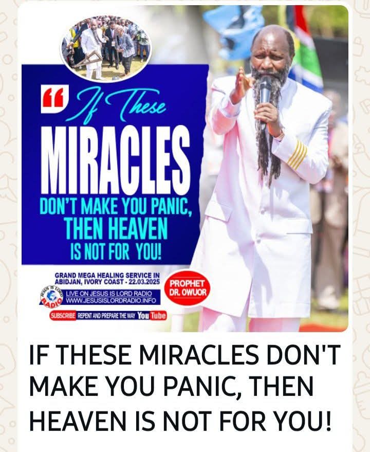 AS A GENERATION WE HAVE SEEN THE LORD. GLORY TO THE MOST HIGH GOD, WHO SENT HIS PROPHET,DR DAVID OWUOR WITH MAXIMUM POWER TO PREPARE THE CHURCH ,FOR THE GLORIOUS COMING OF THE MESSIAH. #TheProphetGrandEntry