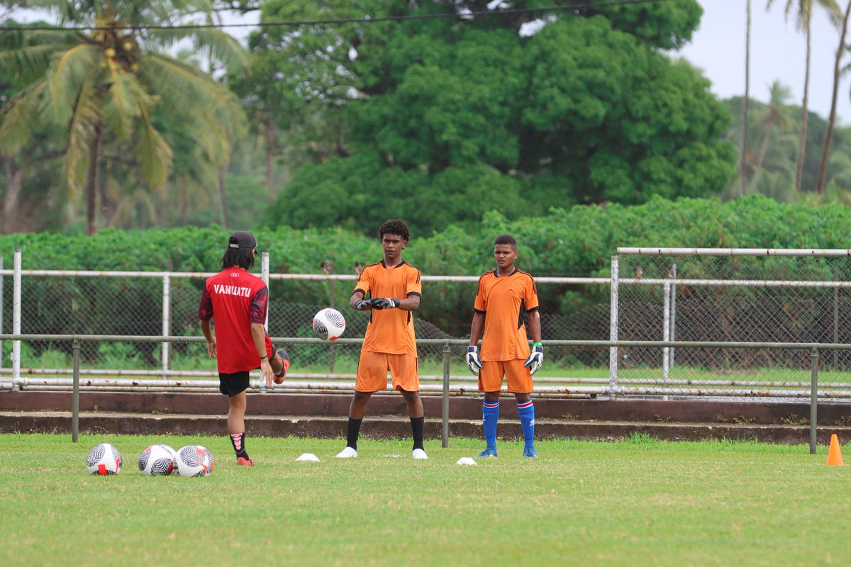 VFF_Football's tweet photo. Our U16 team held their first light training session today at the Tonga Football Academy after arriving early this morning in the Kingdom of Tonga for the OFC U-16 Men’s Championship – Qualifier 2025. https://t.co/VFLJxGkAfT