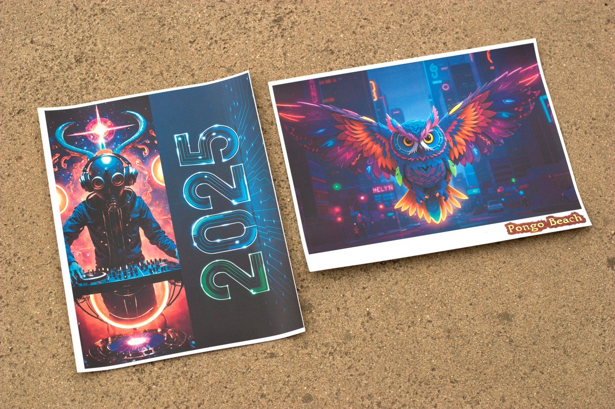 Cynosure_X_Gab's tweet image. 2025 Apocalyptic DJ and Neon Rainbow Owl Designs on Iron-On Heat Transfer Papers blastersbb.myshopify.com/products/2025-… Customizable designs on your own DIY fashion. This design set is perfect for music festival lovers. #ScienceFiction #EDC #EDCLV #EDCLV2025 #PongoBeach