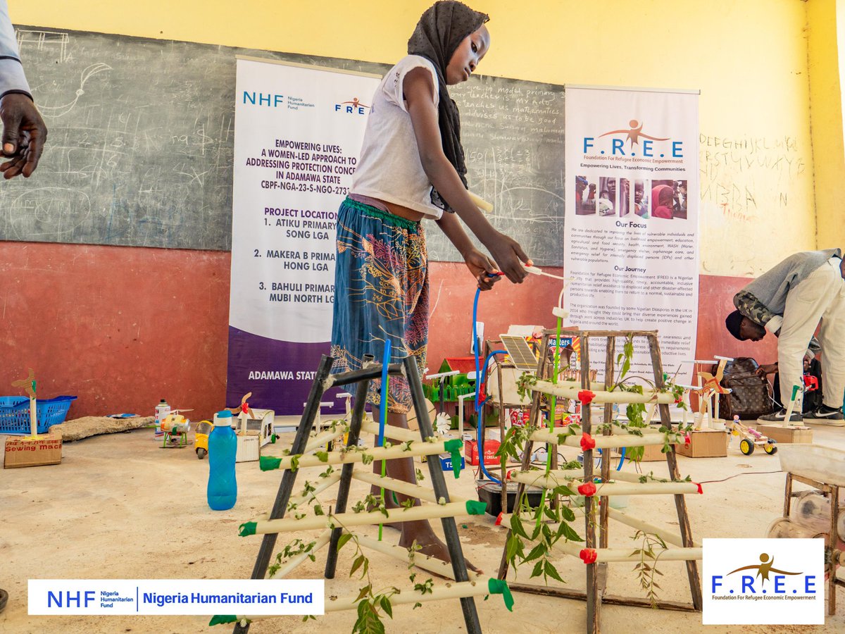 FREE_NG_'s tweet photo. 💡 Innovation in action!
Our students from Song, Hong (Makera), and Mubi North LGAs (Bahuli) are learning to create rechargeable power banks, solar-powered fans, and electric battery lamps in our STEM classes. Supported by OCHA and NHF, we’re equipping the next generation of innovators! 🌞🔋
Project: Empowering Lives: A Women-Led Approach to Addressing Protection Concerns in Adamawa State
Code: CBPF-NGA-23-S-NGO-27314
#STEMEducation #FutureInnovators #EmpoweringLives #OCHA #NHF #WomenInScience #GirlsInSTEM #RenewableEnergy #Innovation
@CBPFs @OCHANigeria