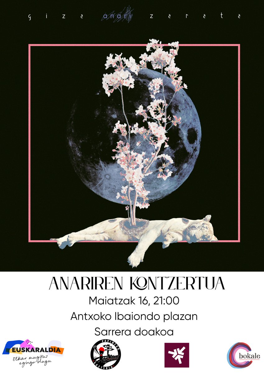 Bokale (@bokale_pasaia) on Twitter photo 🎸🗣🎶Anariren kontzertua Pasaian: "Giza zarata".
📅Maiatzak 16
🕘21:00
📍Ibaindo plaza (Antxo)
➡ Informazioa: labur.eus/zspev1ee
ℹ Bokalek, Pasaiako Euskaraldiak, Papinek eta Antxoko Topaguneak antolatutako ekitaldia.
#Pasaia #Antxo #Musika <a href="/anarirena/">Anari Alberdi</a> 🎸🗣🎶Anariren kontzertua Pasaian: "Giza zarata".
📅Maiatzak 16
🕘21:00
📍Ibaindo plaza (Antxo)
➡ Informazioa: labur.eus/zspev1ee
ℹ Bokalek, Pasaiako Euskaraldiak, Papinek eta Antxoko Topaguneak antolatutako ekitaldia.
#Pasaia #Antxo #Musika <a href="/anarirena/">Anari Alberdi</a>