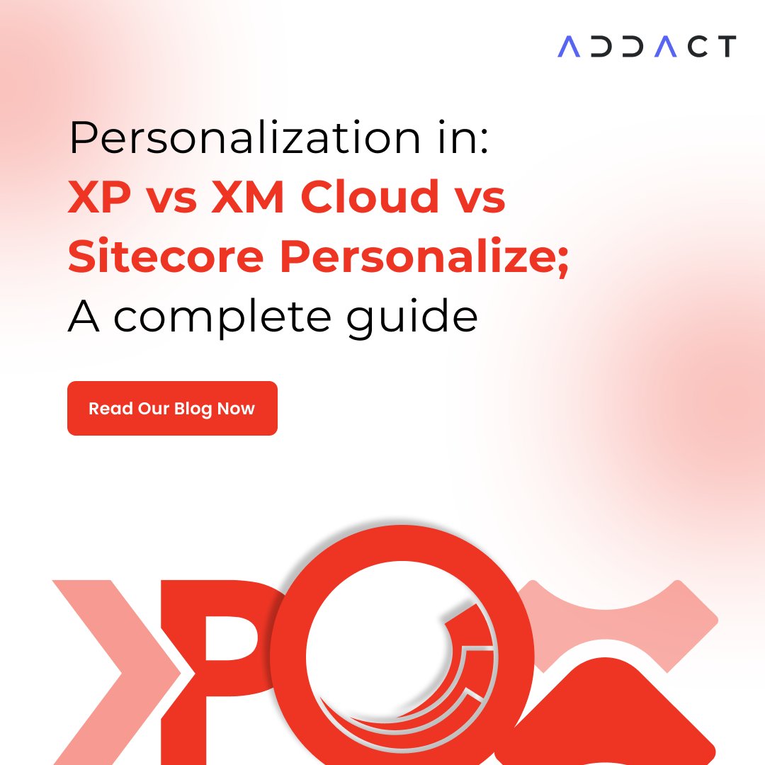 AddactTech's tweet image. 🚀Confused between Sitecore XP, XM Cloud, &amp;amp; Sitecore Personalize? We break down the differences so you can choose the best fit for your goals. Read the blog addact.net/xp-vs-xm-cloud… #Sitecore #Personalization #SitecoreXP #XMCloud #SitecorePersonalize #Addact #DigitalExperience