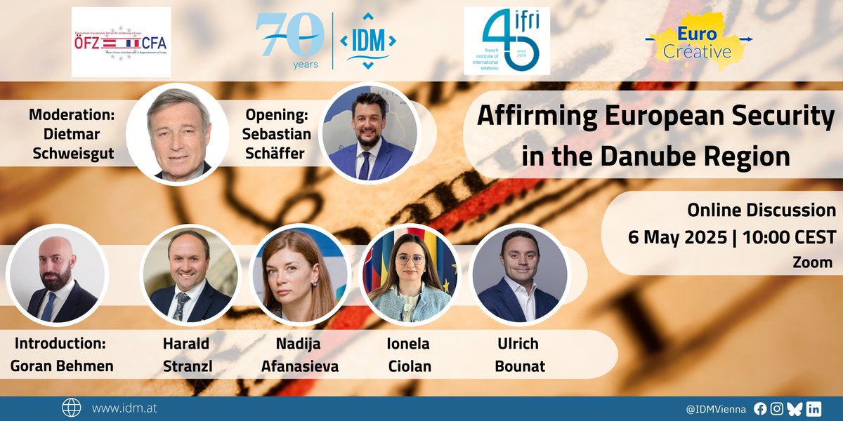 ÖFZ / CFA (@oefzcfa) on Twitter photo Serving as a vital corridor for trade, energy, and security, the Danube River connects numerous countries, both within and outside the European Union, thereby enhancing EU resilience and stability. 
👉 Registration: lnkd.in/dbpkV6-j
👉 Livestream: lnkd.in/dCqDd2tw Serving as a vital corridor for trade, energy, and security, the Danube River connects numerous countries, both within and outside the European Union, thereby enhancing EU resilience and stability. 
👉 Registration: lnkd.in/dbpkV6-j
👉 Livestream: lnkd.in/dCqDd2tw