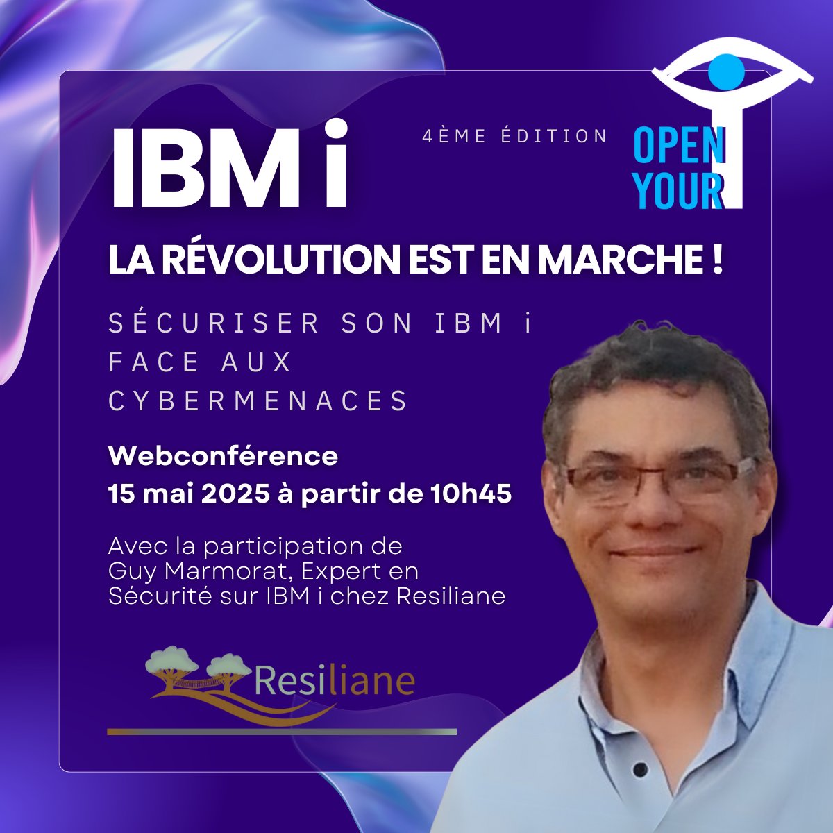 🕘J’aurai le plaisir d’intervenir à l’événement Open Your i, le jeudi 15 mai prochain, dans une session dédiée à un enjeu majeur pour notre plateforme IBM i : la cybersécurité. 🛡️
Inscrivez-vous : open-your-i.com/2025