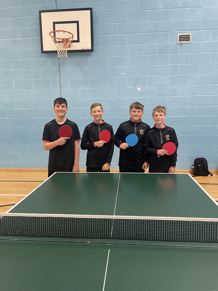 BourneAcademy's tweet image. @AvothMark was proud to take four Y7 students to the BCP U13 Table Tennis Tournament!

Having only started playing in the Spring term, Riley W, Rowan W, Riley P and Oliver W showed incredible ASPIRE values against tough Y8 opponents. Well done! #aspire #AceClub #tabletennis