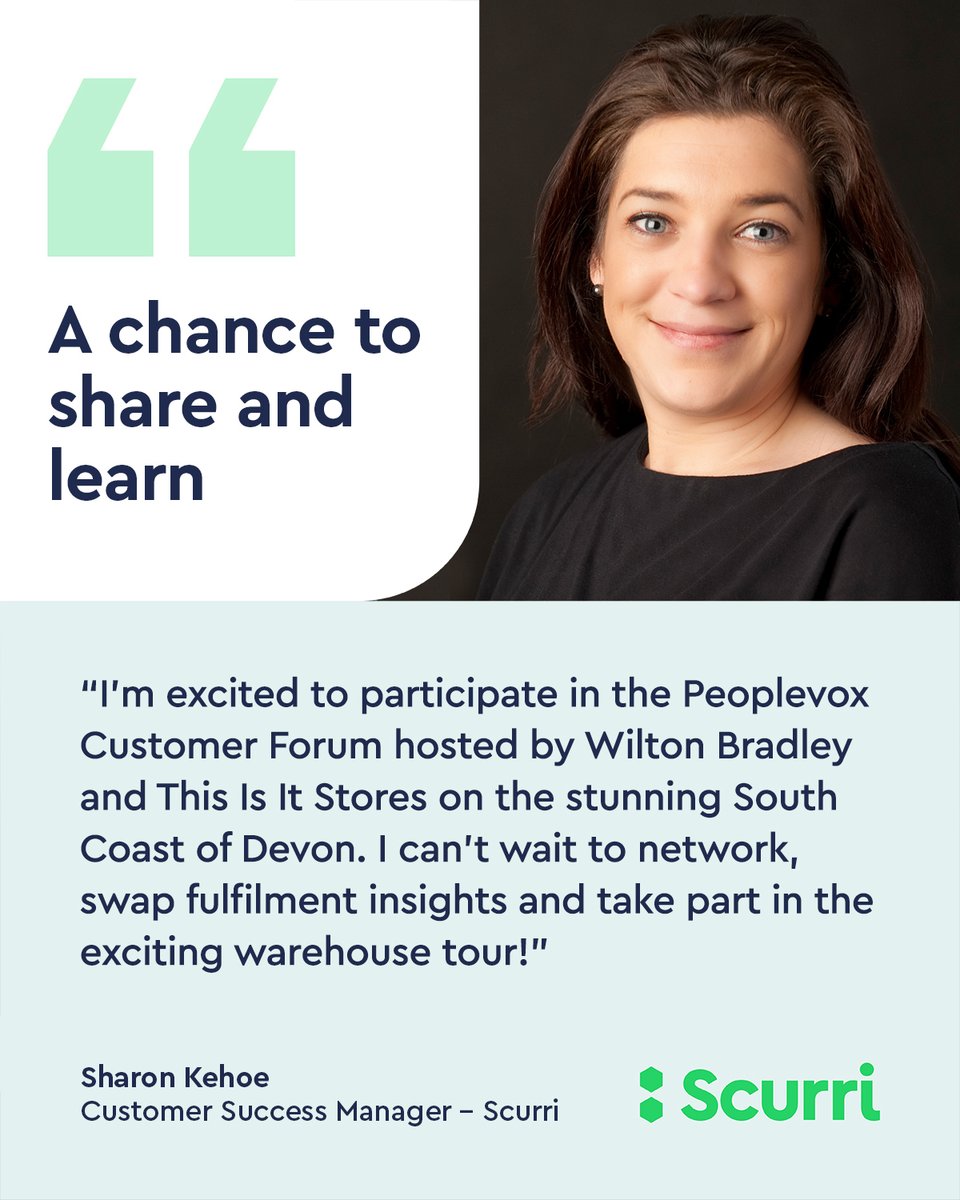 Our Customer Success Manager Sharon Kehoe is thrilled to take part as a panelist in Wednesday's <a href="/Peoplevox/">Peoplevox</a> Customer Forum, hosted in Devon by Wilton Bradley and This Is It Stores - two of our wonderful customers! #insights #ecommerce #customersuccess