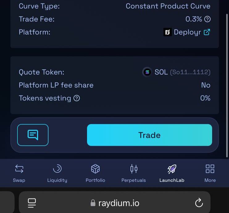 #Deployr logo and platform info are now live on raydiums launch lab 

deployr.tech/app/create/ray…