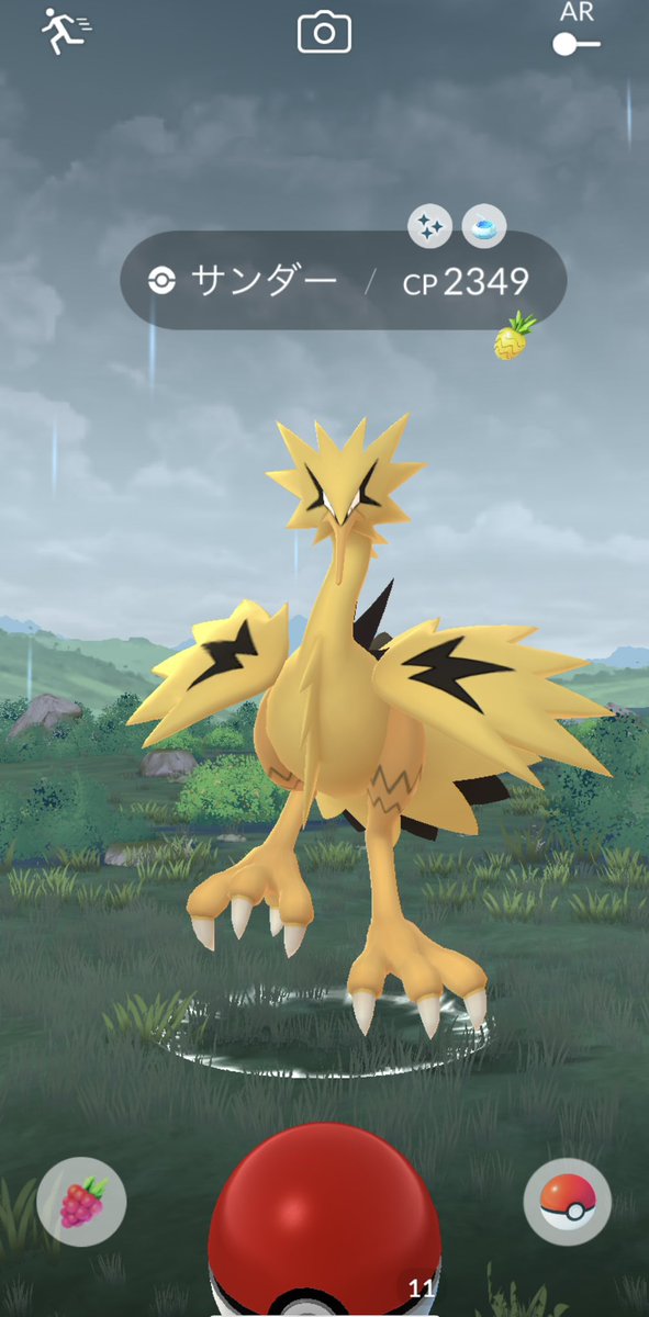kantaro_t's tweet photo. お分かりだろうか？
ついにゲットしました（≧∇≦）
　#ポケモンgo #ポケモンGO色違い #サンダー #ガラルサンダー #嬉しい https://t.co/NKu8XBwChD