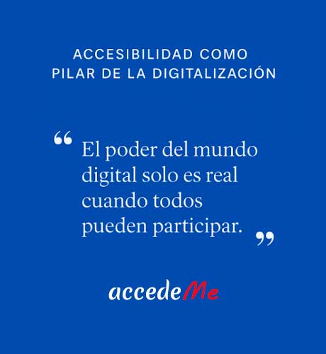 La accesibilidad digital no es opcional:
es la base de una sociedad digital inclusiva.
#AccesibilidadDigital #WebInclusiva #accedeMe