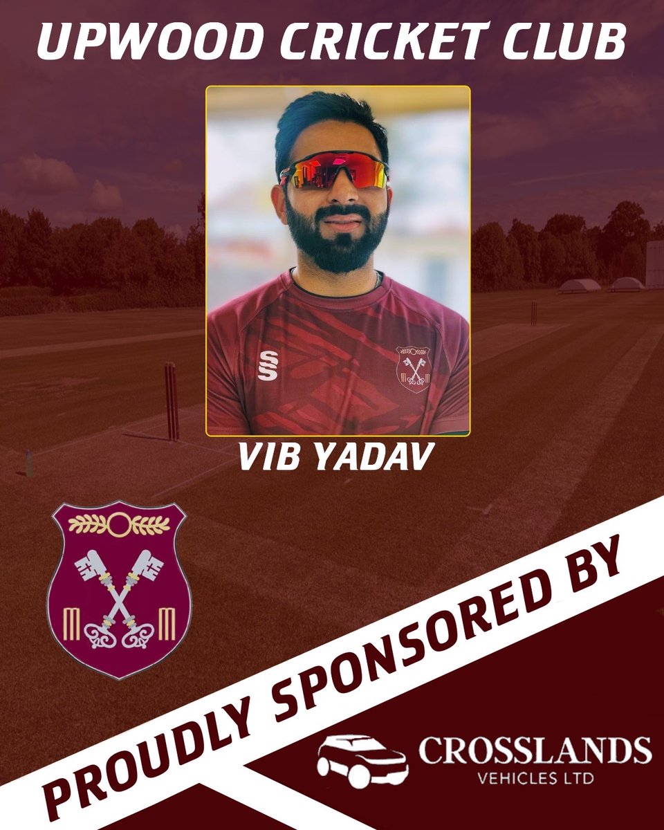 Upwood Cricket Club (@c_upwood) on Twitter photo Player Sponsorship Announcement 📣
The club are pleased to announce that new signing allrounder and junior coach Vib Yadav is being sponsored by <a href="/CROSSLANDS_/">Crosslands Vehicles</a> this season
crosslandsvehicles.co.uk Player Sponsorship Announcement 📣
The club are pleased to announce that new signing allrounder and junior coach Vib Yadav is being sponsored by <a href="/CROSSLANDS_/">Crosslands Vehicles</a> this season
crosslandsvehicles.co.uk