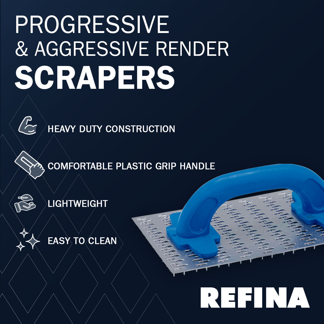 RefinaLtd's tweet image. Scratch it right with REFINA’s Render Scratch Float Scraper!
🔵8mm Sharp Tines: Accurate surface removal for a premium finish.
🔵8mm Twisted Tines: Designed for tougher materials and single-pass perfection.
Take a look: refina.co.uk/scratch-floats…
#renderingtools #refina