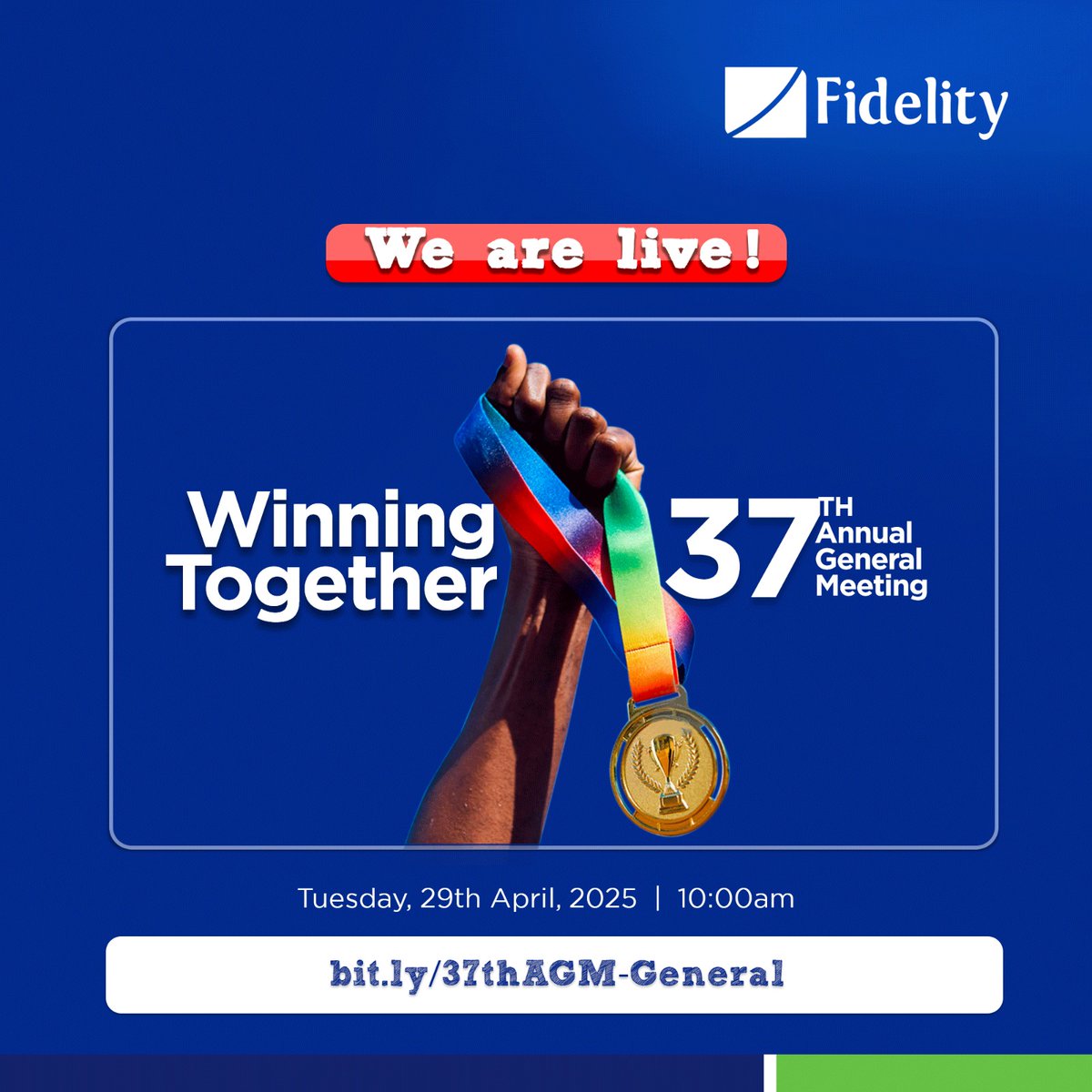 fidelitybankplc's tweet image. Hey FidFam, we are live on Youtube! 

To stream live on Youtube visit bit.ly/37thAGM-General

#Fidelity37thAGM #WinningTogether #WeAreFidelity #TheLifestyleBank