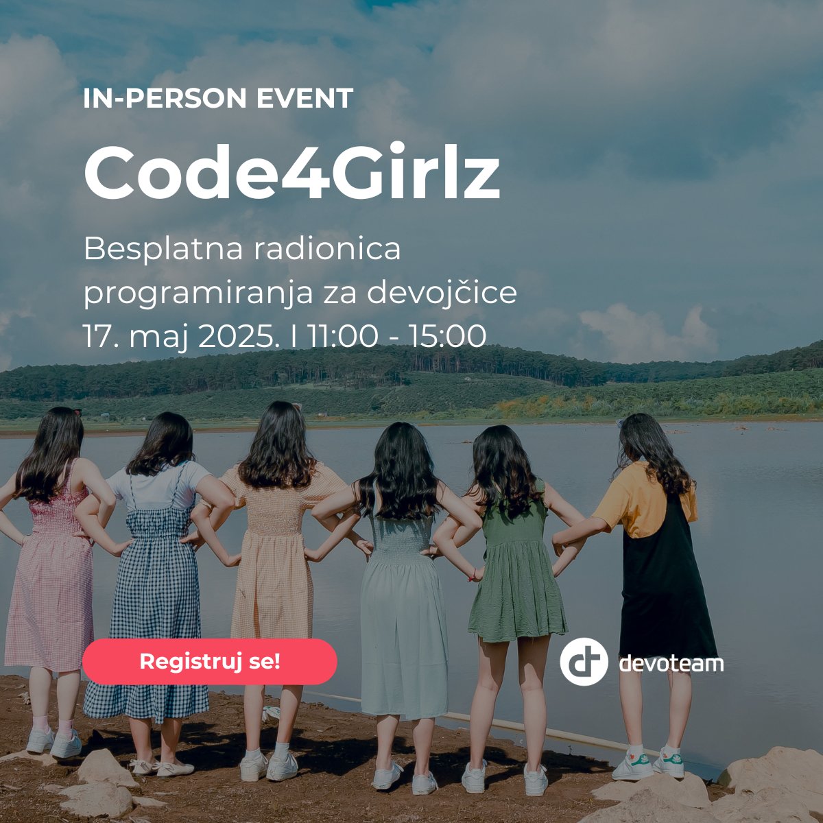 💃Besplatna radionica programiranja za devojčice - informacije i prijava na linku⏩rs.devoteam.com/sr/code4girlz/