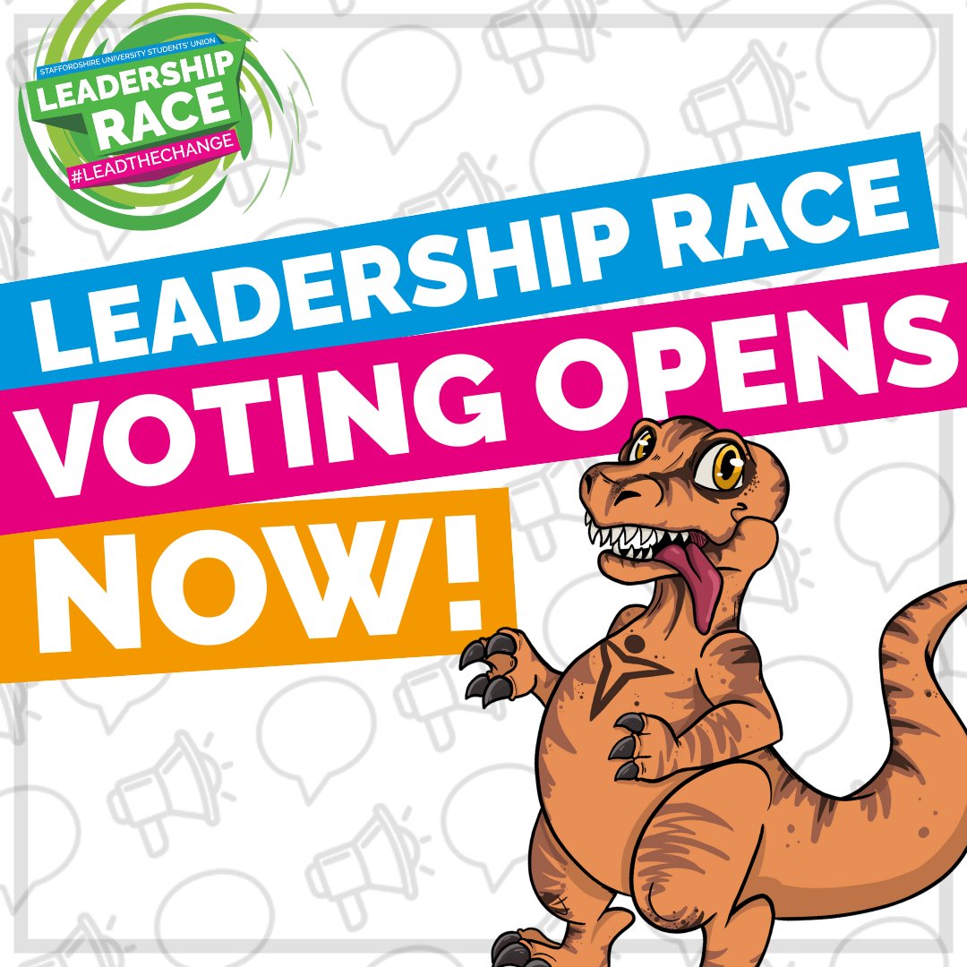 VOTING IS OPEN! 🥳 Head to staffsunion.com/vote before midnight on Thursday night to tell us who YOU want to #LeadStaffs! You're voting on Student Group Committee, Subject Rep and Full-Time Officer roles, as well as the Students' Union's new name! ✅
