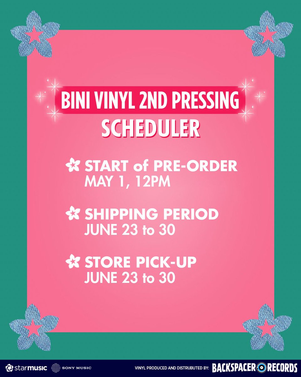 #BINIYL Round 2 pre-order is just around the corner! Please remember these important dates:

MAY 1 - Online pre-orders will open at backspacerrecords.com at exactly 12:00PM, noon, PHT.

JUNE 23 to 30 - Processing and shipping of orders.

Read FAQs here: backspacerrecords.com/blogs/news/bin…