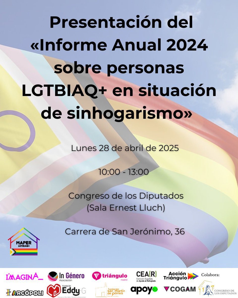 cesida_esp's tweet photo. 🔴Ayer, Cesida asistió en el Congreso de los Diputados a la presentación del Informe Anual 2024 sobre personas LGTBIAQ+ en situación de sinhogarismo. El informe lo impulsa la Mesa Técnica de Atención a Personas LGTBIAQ+ en riesgo de exclusión residencial, en la que participan varias entidades de Cesida.